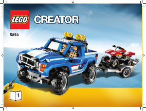Mode d’emploi Lego set 5893 Creator Le tout-terrain et son quad