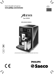 Brugsanvisning Philips Saeco HD8942 Xelsis Espressomaskine