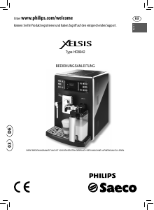 Bedienungsanleitung Philips Saeco HD8942 Xelsis Espressomaschine