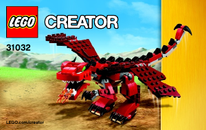 Mode d’emploi Lego set 31032 Creator Les créatures rouges