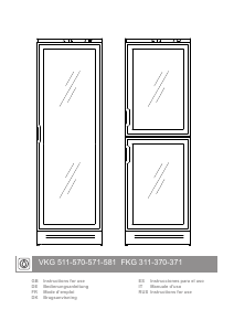 Руководство Vestfrost VKG 511 Винный шкаф