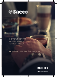 Návod Saeco HD8927 PicoBaristo Presovač