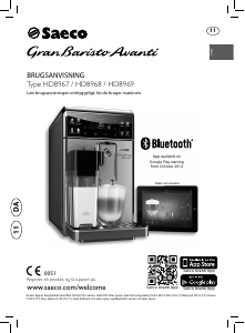 Brugsanvisning Saeco HD8967 GranBaristo Avanti Espressomaskine