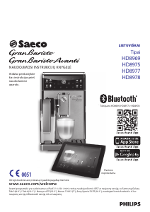 Vadovas Saeco HD8977 GranBaristo Espresso kavos aparatas