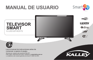 Manual de uso Kalley K-LED32HDS Televisor de LED