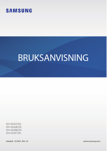Bruksanvisning Samsung SM-A725F/DS Galaxy A72 Mobiltelefon