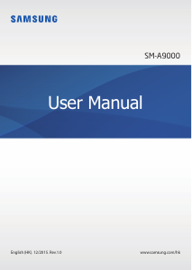 Handleiding Samsung SM-A9000 Mobiele telefoon
