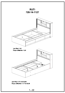 Manual JYSK Ruti (Twin) Bed Frame