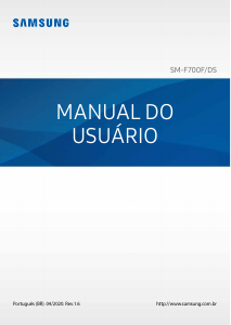 Manual Samsung SM-F700F/DS Galaxy Z Flip Telefone celular