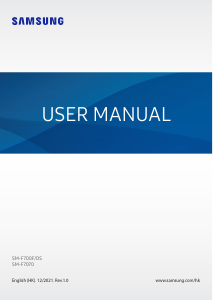 Handleiding Samsung SM-F7070 Mobiele telefoon
