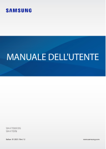 Manuale Samsung SM-F707B Galaxy Z Flip Telefono cellulare