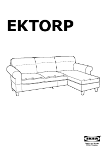 Bruksanvisning IKEA EKTORP (+ chaise longue) Soffa