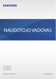 Vadovas Samsung SM-G781B/DS Galaxy S20 Mobilusis telefonas