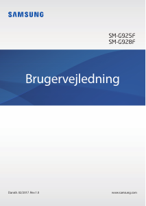 Brugsanvisning Samsung SM-G928F Galaxy S6 Edge+ Mobiltelefon