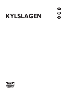 Bruksanvisning IKEA KYLSLAGEN Kyl-frys