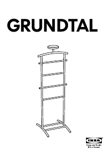 Manual de uso IKEA GRUNDTAL Perchero