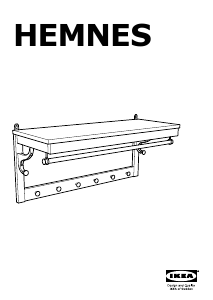 Használati útmutató IKEA HEMNES (wall) Fogas