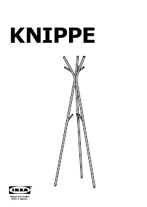 Manuál IKEA KNIPPE Věšák na kabáty