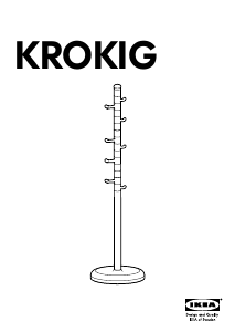 Manuál IKEA KROKIG Věšák na kabáty