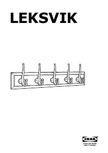 Εγχειρίδιο IKEA LEKSVIK Κρεμάστρα παλτών