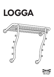 Vadovas IKEA LOGGA Drabužių stovas