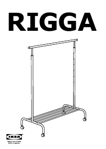 Návod IKEA RIGGA Vešiak na bundy