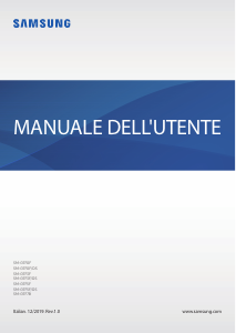 Manuale Samsung SM-G973F/DS Galaxy S10 Telefono cellulare