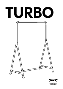 Instrukcja IKEA TURBO Wieszak stojący