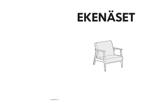 Návod IKEA EKENASET Kreslo