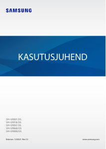 Kasutusjuhend Samsung SM-G988B/DS Galaxy S20 Ultra Mobiiltelefon