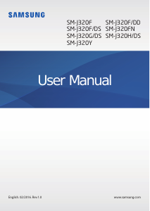 Handleiding Samsung SM-J320F/DS Galaxy J3 Mobiele telefoon