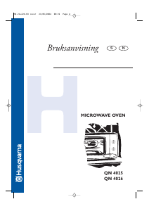 Bruksanvisning Husqvarna QN4025W Mikrovågsugn