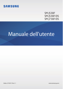 Manuale Samsung SM-J530F Galaxy J5 Telefono cellulare
