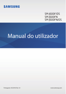 Manual Samsung SM-J600FN Galaxy J6 Telefone celular