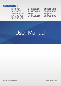 Manual Samsung SM-J700F Galaxy J7 Mobile Phone