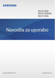 Priročnik Samsung SM-J710FN Galaxy J7 Mobilni telefon