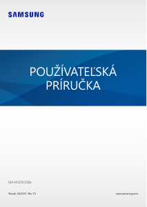 Návod Samsung SM-M127F/DSN Galaxy M12 Mobilný telefón