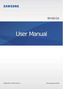 Handleiding Samsung SM-N9150 Mobiele telefoon