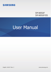 Manual Samsung SM-N950F/DS Galaxy Note 8 Mobile Phone