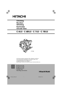 Bruksanvisning Hitachi C 6BU2 Cirkelsåg