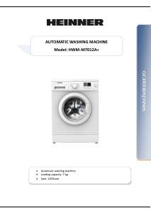 Manual Heinner HWM-M7012A Washing Machine