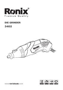 Manual Ronix 3402 Straight Grinder