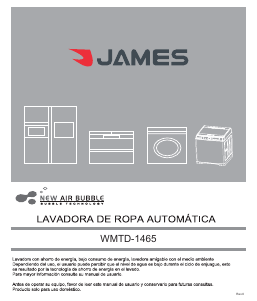 Manual de uso James WMTD 1465 Lavadora