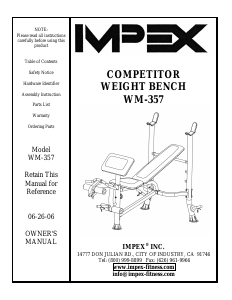 Manual Impex WM-357 Multi-gym