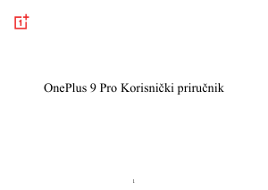 Priručnik 1+ 9 Pro Mobilni telefon