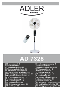 Manual de uso Adler AD 7328 Ventilador