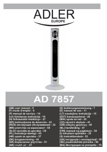 Manuale Adler AD 7857 Ventilatore