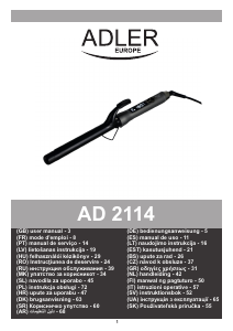 Priručnik Adler AD 2114 Uređaj za oblikovanje kose
