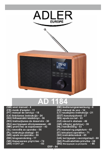 Manual Adler AD 1184 Radio