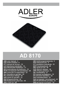 Manual de uso Adler AD 8170 Báscula